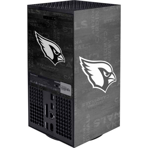 NFL Arizona Cardinals Black & White XBox Series X Digital Edition Console Skin