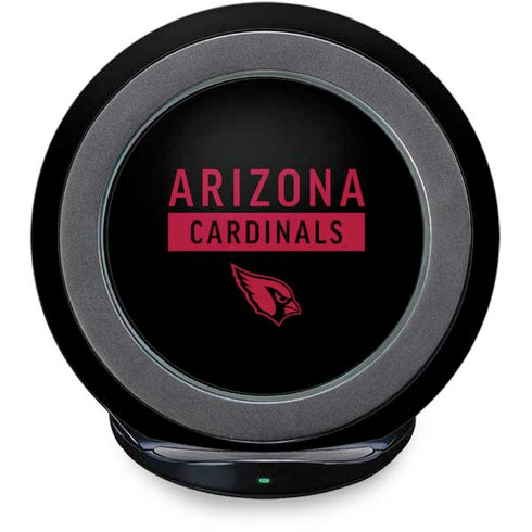 NFL Arizona Cardinals Black Performance Series Fast Charge Wireless Charging Stand Skin