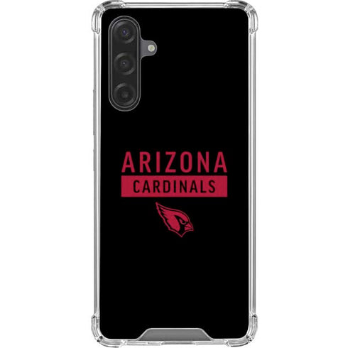 NFL Arizona Cardinals Black Performance Series Galaxy A17 Clear Case