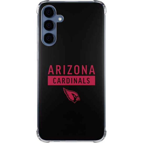 NFL Arizona Cardinals Black Performance Series Galaxy A55 5G Clear Case