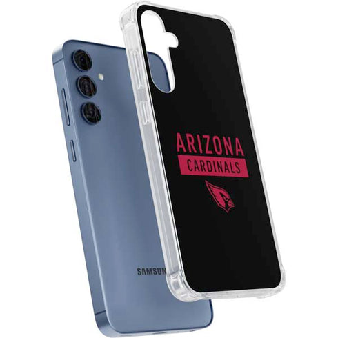 NFL Arizona Cardinals Black Performance Series Galaxy A55 5G Clear Case