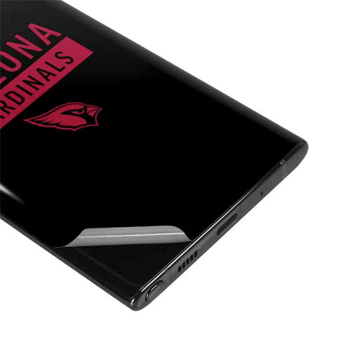 NFL Arizona Cardinals Black Performance Series Galaxy Note 10 Plus Skin