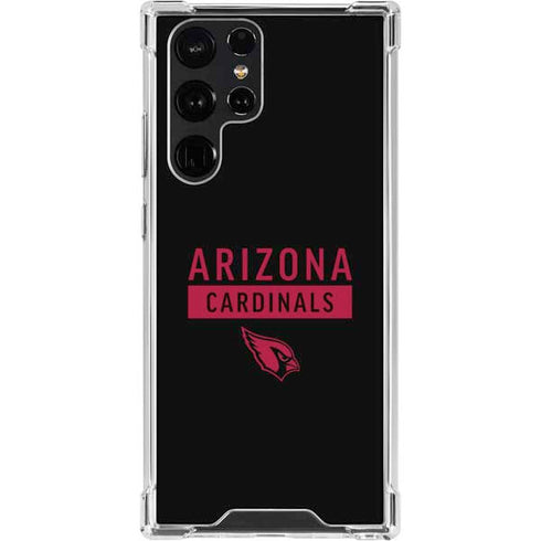 NFL Arizona Cardinals Black Performance Series Galaxy S23 Ultra Clear Case