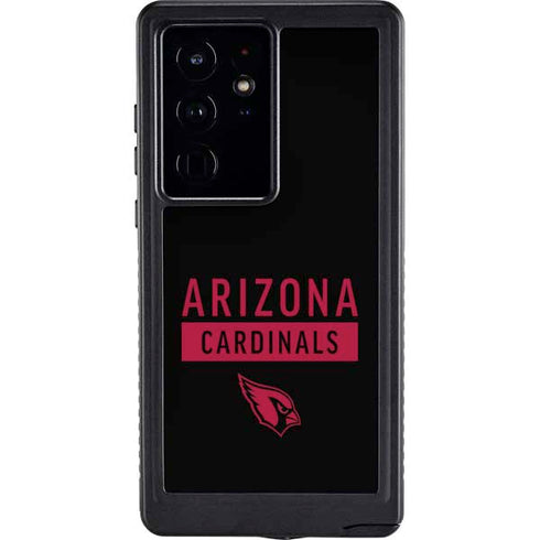 NFL Arizona Cardinals Black Performance Series Galaxy S24 Ultra Waterproof Case