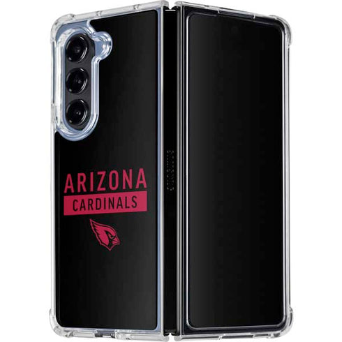 NFL Arizona Cardinals Black Performance Series Galaxy Z Fold5 5G Clear Case