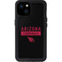 NFL Arizona Cardinals Black Performance Series iPhone 15 Plus Waterproof Case