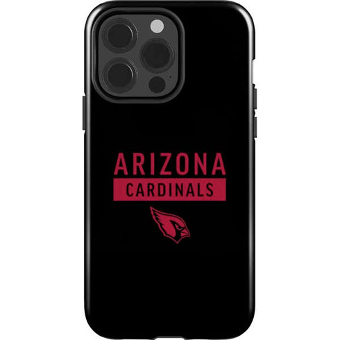 NFL Arizona Cardinals Black Performance Series iPhone 15 Pro Impact Case