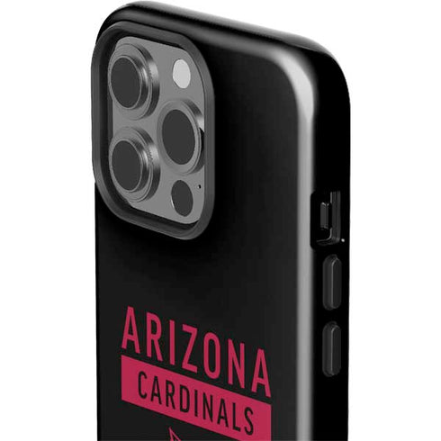 NFL Arizona Cardinals Black Performance Series iPhone 15 Pro Impact Case