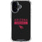 NFL Arizona Cardinals Black Performance Series iPhone 16 Clear Case