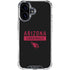NFL Arizona Cardinals Black Performance Series iPhone 16 Clear Case