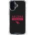 NFL Arizona Cardinals Black Performance Series iPhone 16 Plus Clear Case