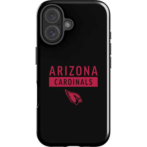 NFL Arizona Cardinals Black Performance Series iPhone 16 Plus Impact Case