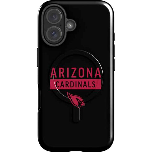 NFL Arizona Cardinals Black Performance Series iPhone 16 Plus Magsafe Impact Case