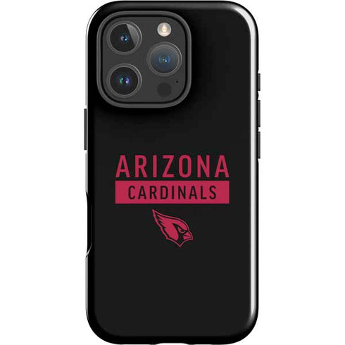 NFL Arizona Cardinals Black Performance Series iPhone 16 Pro Impact Case