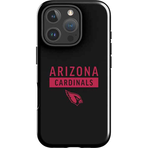 NFL Arizona Cardinals Black Performance Series iPhone 16 Pro Max Impact Case