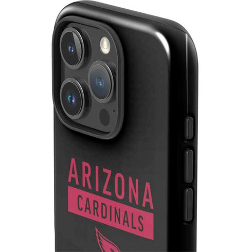 NFL Arizona Cardinals Black Performance Series iPhone 16 Pro Max Impact Case