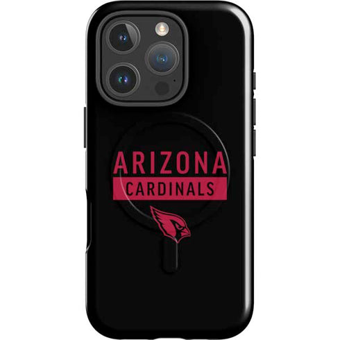 NFL Arizona Cardinals Black Performance Series iPhone 16 Pro Max Magsafe Impact Case