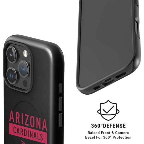 NFL Arizona Cardinals Black Performance Series iPhone 16 Pro Max Magsafe Impact Case