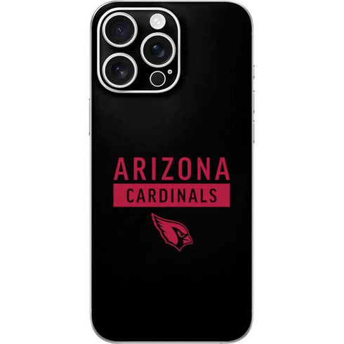 NFL Arizona Cardinals Black Performance Series iPhone 16 Pro Max Skin