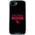 NFL Arizona Cardinals Black Performance Series iPhone 16e Clear Case