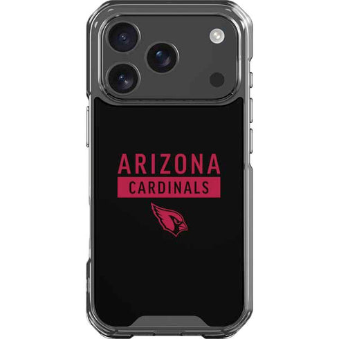 NFL Arizona Cardinals Black Performance Series iPhone 18 Pro Clear Case