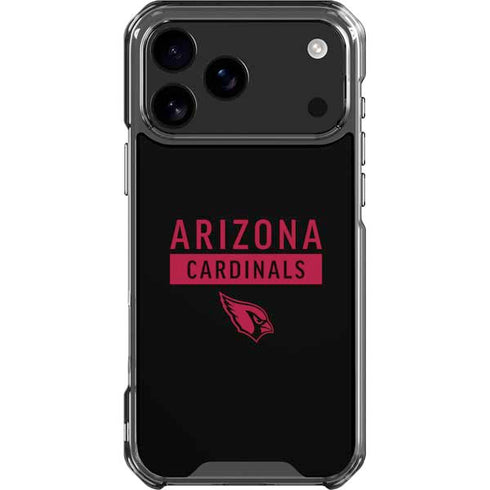 NFL Arizona Cardinals Black Performance Series iPhone 18 Pro Max Clear Case