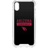 NFL Arizona Cardinals Black Performance Series iPhone XS Clear Case