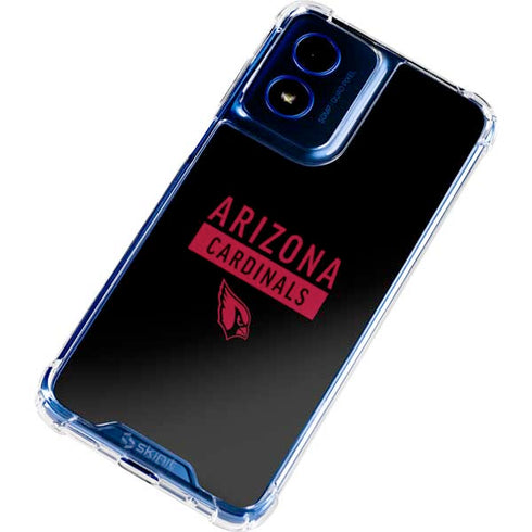 NFL Arizona Cardinals Black Performance Series Moto G 5G (2024) Clear Case