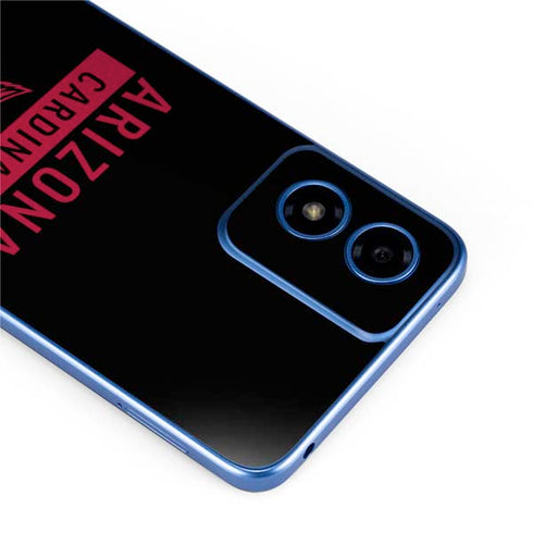NFL Arizona Cardinals Black Performance Series Moto G Play 4G (2024) Skin