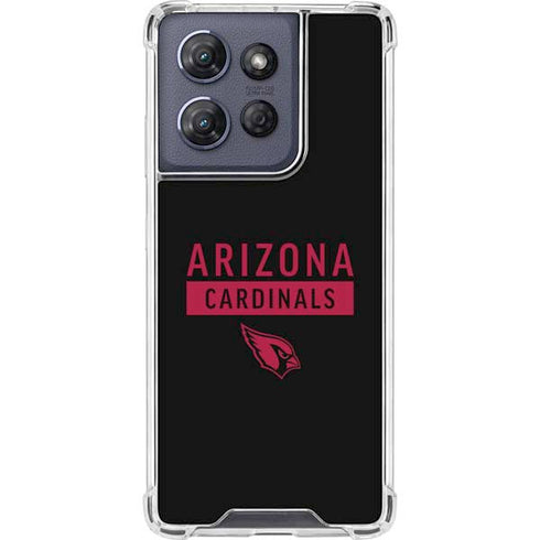 NFL Arizona Cardinals Black Performance Series Moto G Play 5G (2025) Clear Case