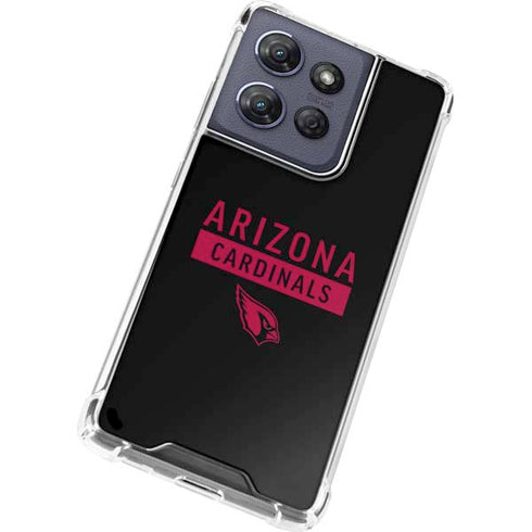 NFL Arizona Cardinals Black Performance Series Moto G Play 5G (2025) Clear Case