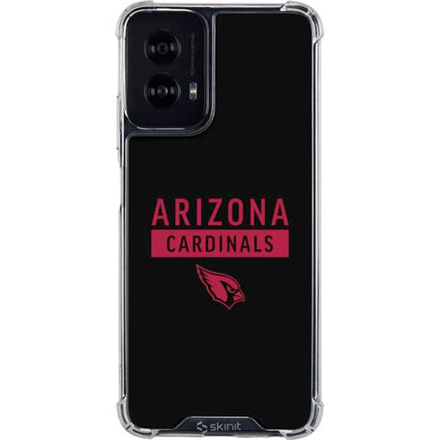 NFL Arizona Cardinals Black Performance Series Moto G Power 5G (2024) Clear Case
