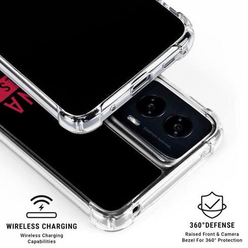 NFL Arizona Cardinals Black Performance Series Moto G Power 5G (2024) Clear Case