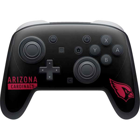 NFL Arizona Cardinals Black Performance Series Nintendo Switch 2 (2025) Pro Controller Skin
