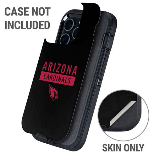 NFL Arizona Cardinals Black Performance Series Otterbox Defender iPhone Skin
