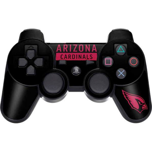 NFL Arizona Cardinals Black Performance Series PS3 Dual Shock wireless controller Skin