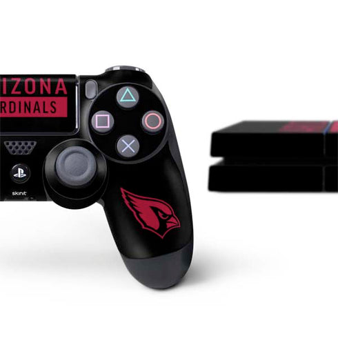NFL Arizona Cardinals Black Performance Series PS4 Console and Controller Bundle Skin
