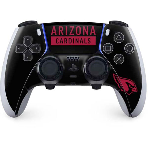NFL Arizona Cardinals Black Performance Series PS5 DualSense Edge Pro Controller Skin