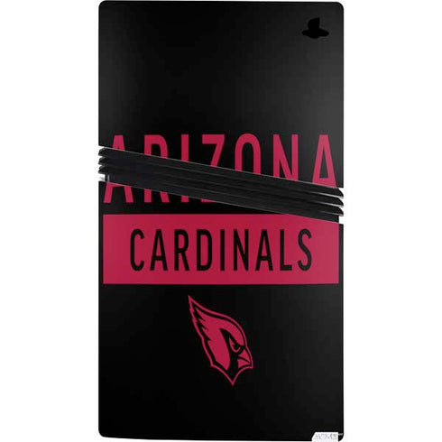 NFL Arizona Cardinals Black Performance Series PS5 Pro Console Skin