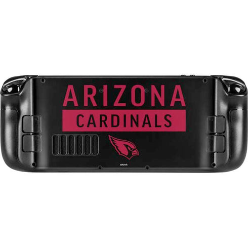 NFL Arizona Cardinals Black Performance Series Steam Deck Handheld Gaming Computer Skin