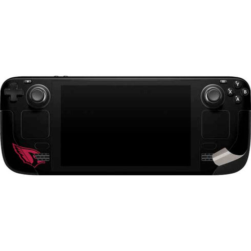 NFL Arizona Cardinals Black Performance Series Steam Deck Handheld Gaming Computer Skin