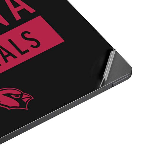 NFL Arizona Cardinals Black Performance Series Surface Laptop 7 15in Skin