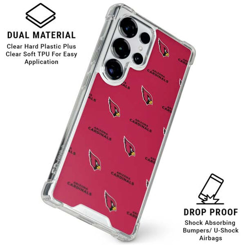 NFL Arizona Cardinals Blitz Series Galaxy S25 Ultra Clear Case