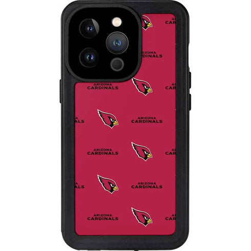 NFL Arizona Cardinals Blitz Series iPhone 15 Pro Waterproof Case