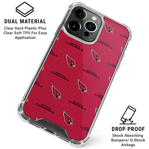 NFL Arizona Cardinals Blitz Series iPhone 16 Pro Clear Case
