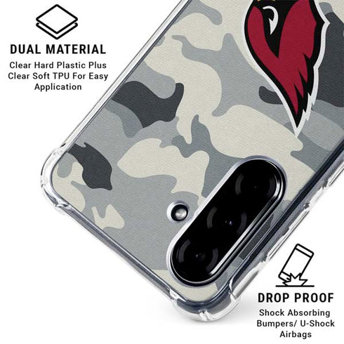 NFL Arizona Cardinals Camo Galaxy A36 5G Clear Case