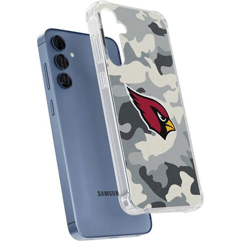 NFL Arizona Cardinals Camo Galaxy A55 5G Clear Case