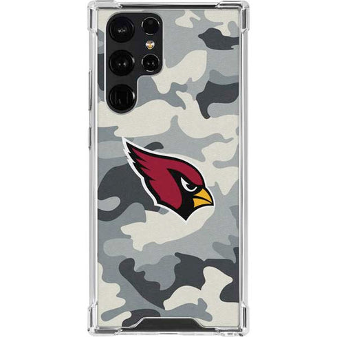 NFL Arizona Cardinals Camo Galaxy S23 Ultra Clear Case