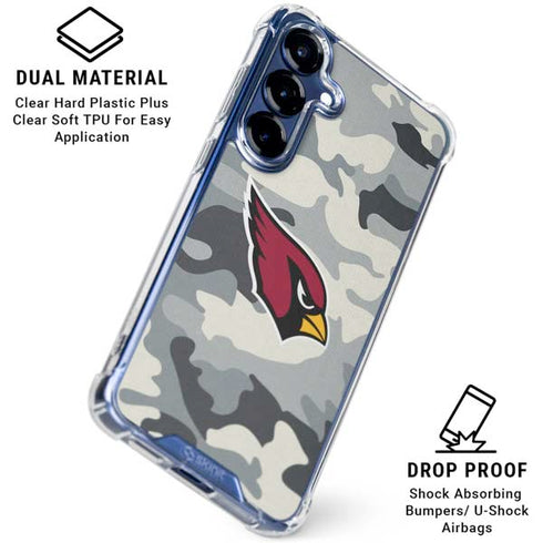NFL Arizona Cardinals Camo Galaxy S25 Plus Clear Case