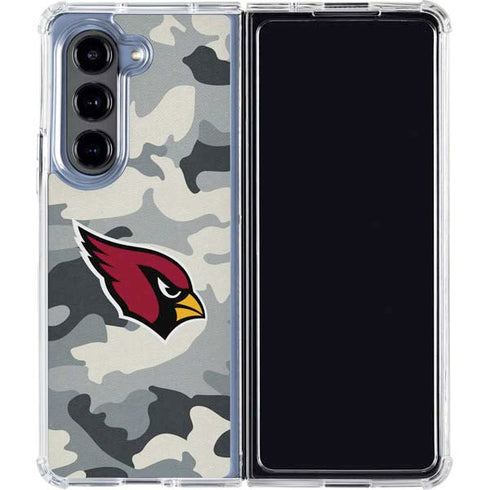 NFL Arizona Cardinals Camo Galaxy Z Fold5 5G Clear Case